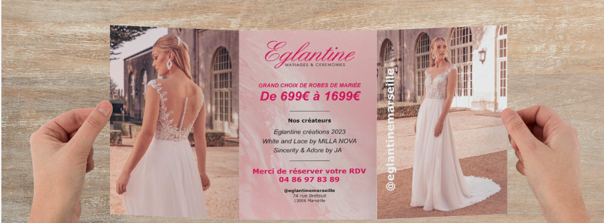 Conception graphique et mise en page du flyer publicitaire imprimé Soniab