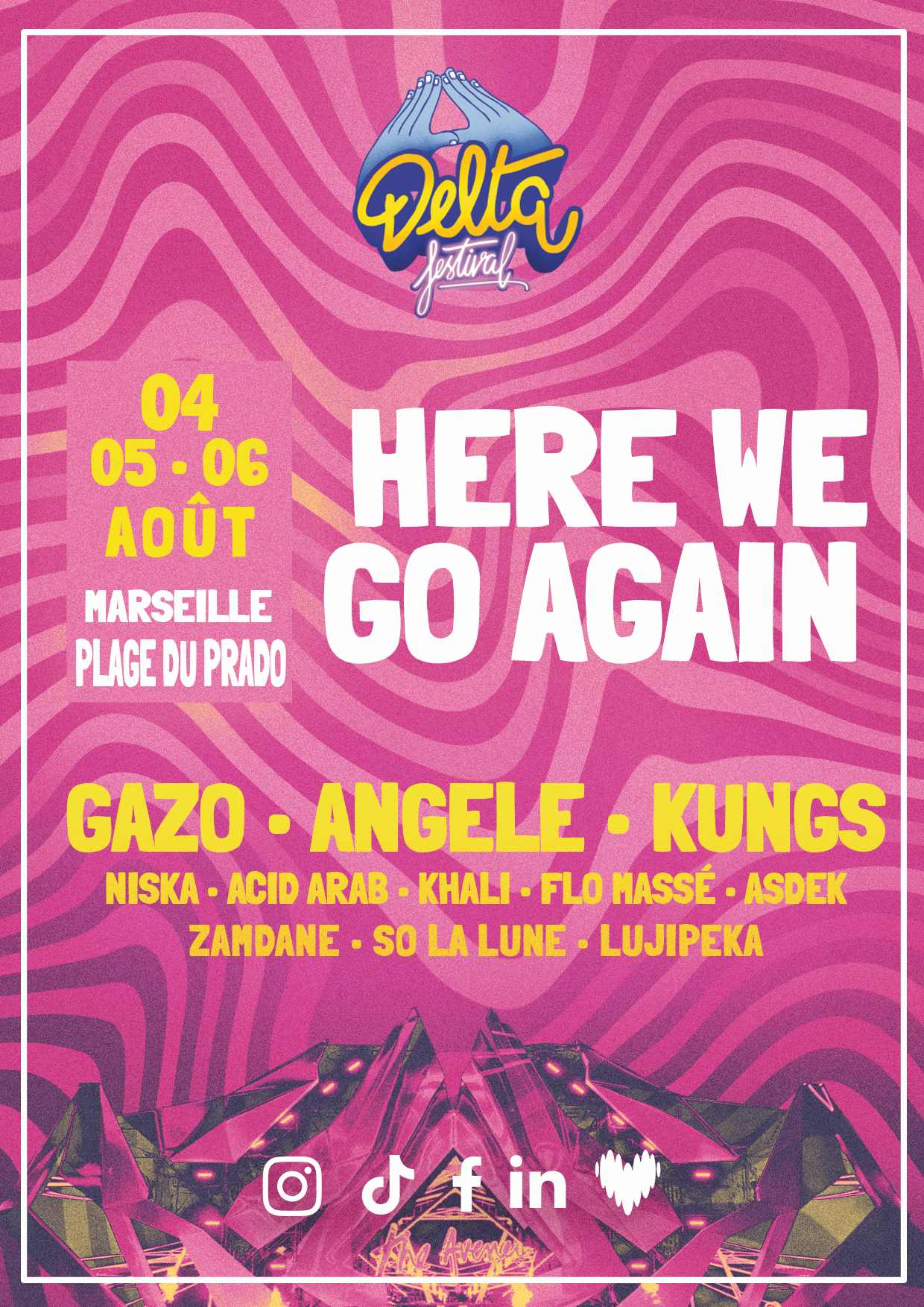 Affiche Delta Festival realisee sur Photoshop