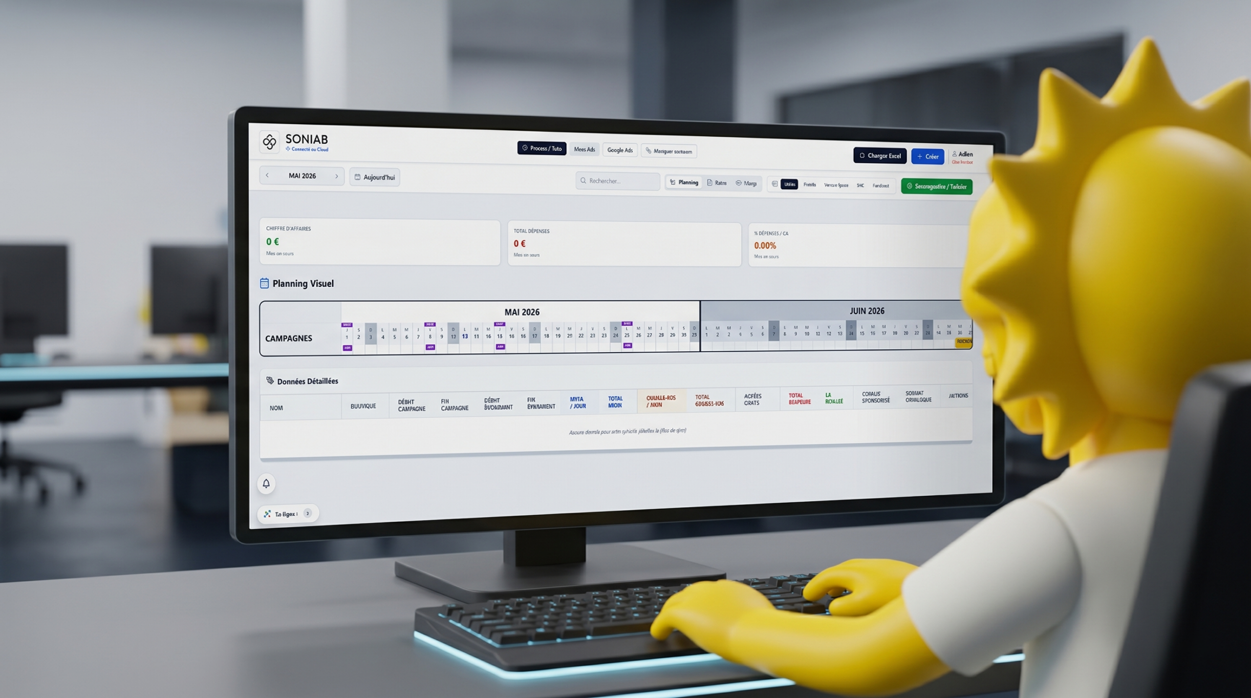 Dashboard Publicitaire Soniab